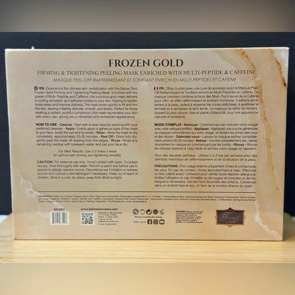 Below Zero Frozen Gold Peeling Mask